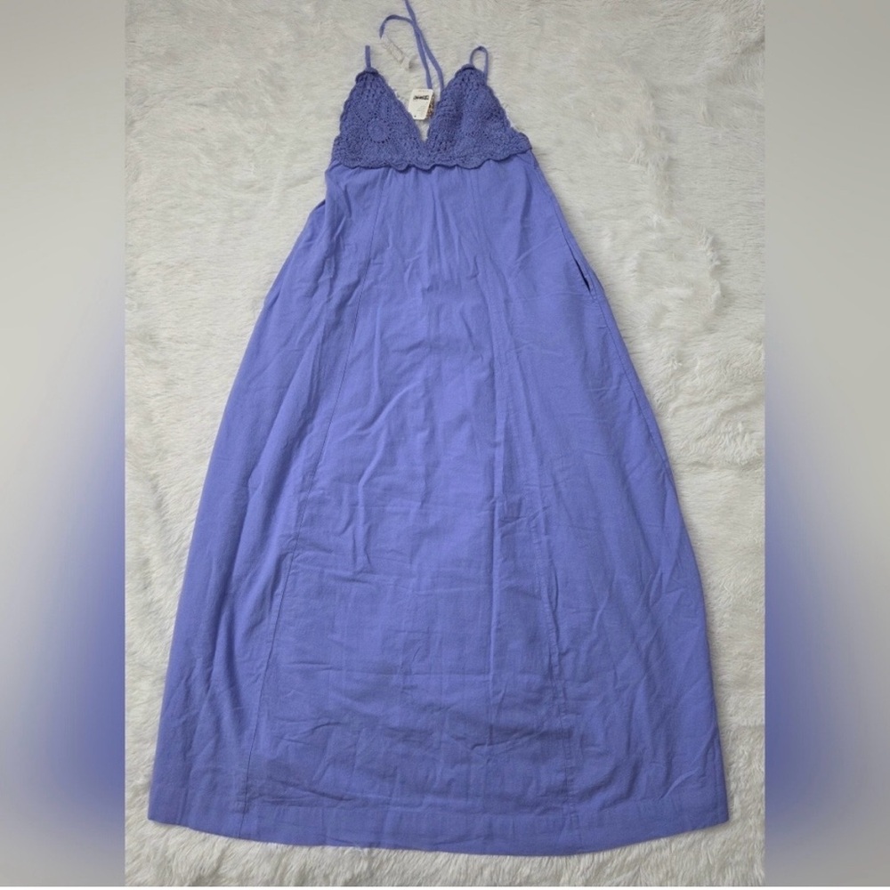 SOLD!! Free People Lovey Maxi Dress in periwinkle NWT size S - Picture 4 of 12